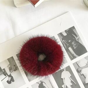 Hair Tie-Hair Scrunch -Real Mink Fur Women's Hair-accessories - HA003